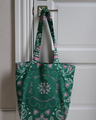 Texas Mon Amour canvas tote by Fait à Main