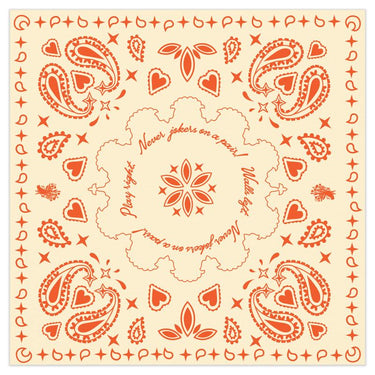 LE BANDANA - CRIMSON & CREAM