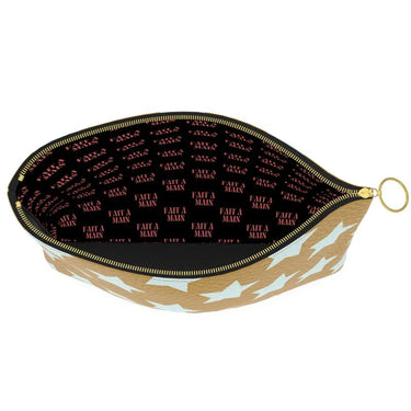 FAIT Á MAIN x TDT Leather Pouches, OLIVE STAR