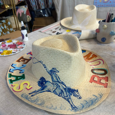 Le Chapeau Handpainted Hat
