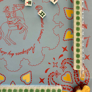 Round Top Mon Amour Mahjong Mat