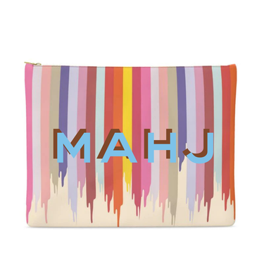 FAIT Á MAIN x TDT Leather Pouches, RAINBOW DRIP