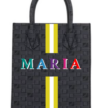 4 - 6  INITIALS + 1- 3 STRIPES - HANDBAG