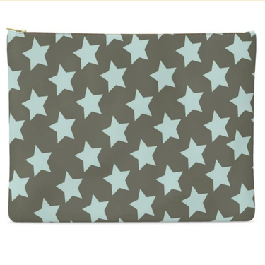 FAIT Á MAIN x TDT Leather Pouches, DRAB STAR