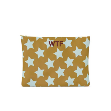 FAIT Á MAIN x TDT Leather Pouches, OLIVE STAR