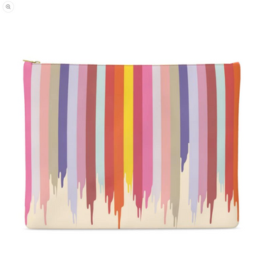FAIT Á MAIN x TDT Leather Pouches, RAINBOW DRIP