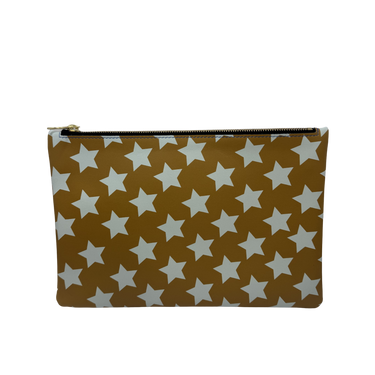 LEATHER FLAT POUCH/MAHJONG COIN AND CARD POUCH